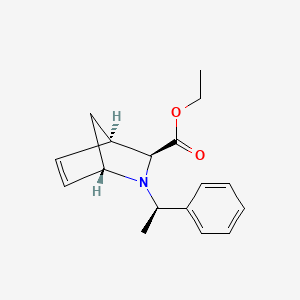 2-Azabicyclo[2.2.1]hept-5-ene-3-carboxylic acid, 2-[(1R)-1-phenylethyl]-, ethyl ester, (1S,3S,4R)-