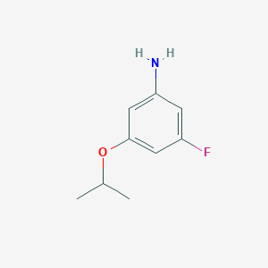 molecular formula C9H12FNO B2964399 3-氟-5-(丙-2-氧基)苯胺 CAS No. 1369777-17-2