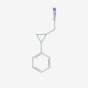 molecular formula C11H11N B2964403 2-(2-Phenylcyclopropyl)acetonitrile CAS No. 64584-03-8