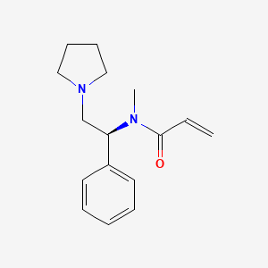 N-Methyl-N-[(1S)-1-phenyl-2-pyrrolidin-1-ylethyl]prop-2-enamide