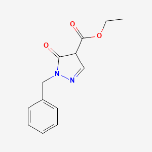 molecular formula C13H14N2O3 B2964446 ethyl 1-benzyl-5-oxo-4,5-dihydro-1H-pyrazole-4-carboxylate CAS No. 1798769-20-6
