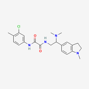 N1-(3-chloro-4-methylphenyl)-N2-(2-(dimethylamino)-2-(1-methylindolin-5-yl)ethyl)oxalamide