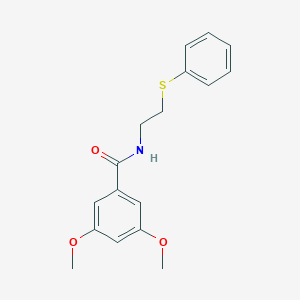 molecular formula C17H19NO3S B296446 3,5-dimethoxy-N-[2-(phenylsulfanyl)ethyl]benzamide 
