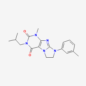 3-isobutyl-1-methyl-8-(m-tolyl)-7,8-dihydro-1H-imidazo[2,1-f]purine-2,4(3H,6H)-dione