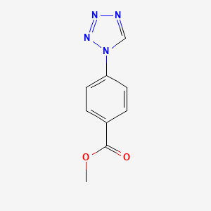 molecular formula C9H8N4O2 B2964474 methyl 4-(1H-1,2,3,4-tetrazol-1-yl)benzoate CAS No. 351995-88-5