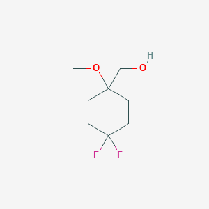 molecular formula C8H14F2O2 B2964477 (4,4-Difluoro-1-methoxycyclohexyl)methanol CAS No. 2503208-45-3