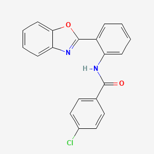 N-[2-(1,3-benzoxazol-2-yl)phenyl]-4-chlorobenzamide