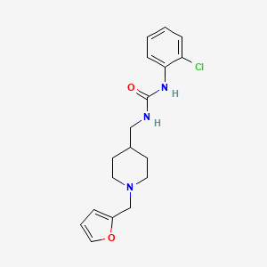 1-(2-Chlorophenyl)-3-((1-(furan-2-ylmethyl)piperidin-4-yl)methyl)urea