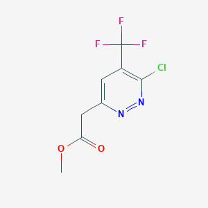Methyl 2-[6-chloro-5-(trifluoromethyl)pyridazin-3-yl]acetate