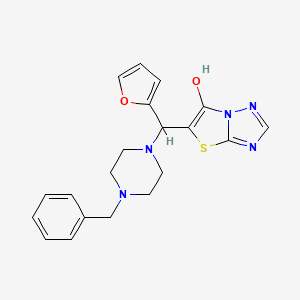 5-((4-Benzylpiperazin-1-yl)(furan-2-yl)methyl)thiazolo[3,2-b][1,2,4]triazol-6-ol