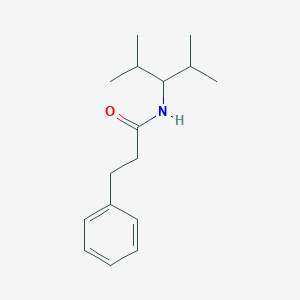 molecular formula C16H25NO B296450 N-(2,4-dimethylpentan-3-yl)-3-phenylpropanamide 