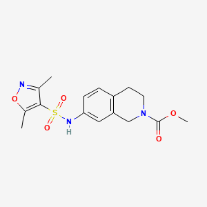 methyl 7-(3,5-dimethylisoxazole-4-sulfonamido)-3,4-dihydroisoquinoline-2(1H)-carboxylate