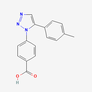 molecular formula C16H13N3O2 B2964531 4-[5-(4-methylphenyl)-1H-1,2,3-triazol-1-yl]benzoic acid CAS No. 924021-70-5