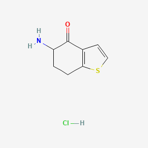 molecular formula C8H10ClNOS B2964536 5-Amino-4,5,6,7-tetrahydro-1-benzothiophen-4-one hydrochloride CAS No. 1909313-87-6