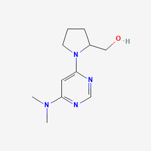 B2964548 (1-(6-(Dimethylamino)pyrimidin-4-yl)pyrrolidin-2-yl)methanol CAS No. 1904381-13-0