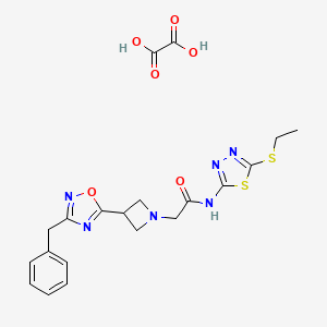 2-(3-(3-benzyl-1,2,4-oxadiazol-5-yl)azetidin-1-yl)-N-(5-(ethylthio)-1,3,4-thiadiazol-2-yl)acetamide oxalate