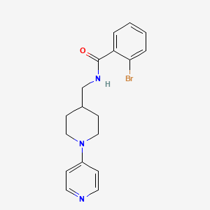 2-bromo-N-((1-(pyridin-4-yl)piperidin-4-yl)methyl)benzamide