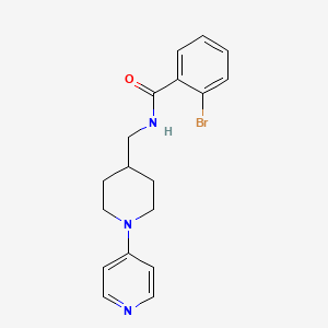 molecular formula C18H20BrN3O B2964558 2-溴-N-((1-(吡啶-4-基)哌啶-4-基)甲基)苯甲酰胺 CAS No. 2034508-02-4