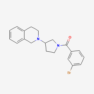 (3-bromophenyl)(3-(3,4-dihydroisoquinolin-2(1H)-yl)pyrrolidin-1-yl)methanone