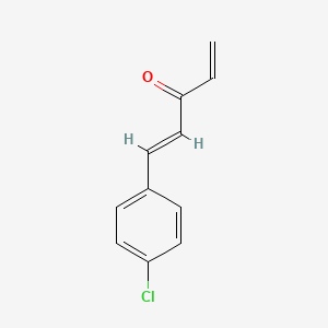 molecular formula C11H9ClO B2964592 (4E)-5-(4-chlorophenyl)penta-1,4-dien-3-one CAS No. 1613309-12-8