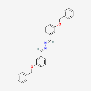molecular formula C28H24N2O2 B2964600 1,2-Di[3-(benzyloxy)benzylidene]hydrazine CAS No. 19947-21-8