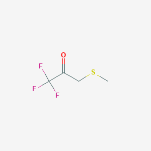 molecular formula C4H5F3OS B2964609 1,1,1-Trifluoro-3-methylsulfanyl-2-propanone CAS No. 90357-45-2