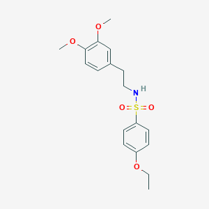 molecular formula C18H23NO5S B296462 N-[2-(3,4-dimethoxyphenyl)ethyl]-4-ethoxybenzenesulfonamide 