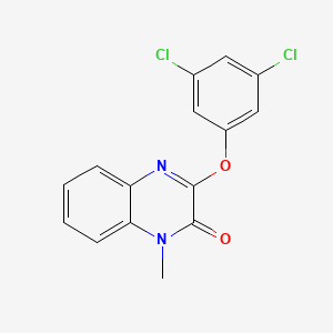 molecular formula C15H10Cl2N2O2 B2964624 3-(3,5-二氯苯氧基)-1-甲基-2(1H)-喹喔啉酮 CAS No. 338774-61-1