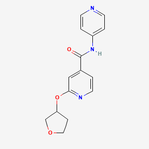 molecular formula C15H15N3O3 B2964628 N-(pyridin-4-yl)-2-((tetrahydrofuran-3-yl)oxy)isonicotinamide CAS No. 1903266-73-8
