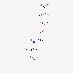 molecular formula C17H17NO3 B2964644 N-(2,4-dimethylphenyl)-2-(4-formylphenoxy)acetamide CAS No. 861440-17-7