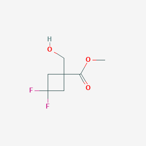 molecular formula C7H10F2O3 B2964667 Methyl 3,3-difluoro-1-(hydroxymethyl)cyclobutane-1-carboxylate CAS No. 2503204-82-6