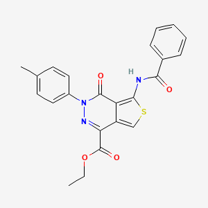Ethyl 5-benzamido-4-oxo-3-(p-tolyl)-3,4-dihydrothieno[3,4-d]pyridazine-1-carboxylate