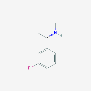 molecular formula C9H12FN B2964689 (S)-1-(3-Fluorophenyl)-N-methylethanamine CAS No. 1212261-04-5; 820209-02-7