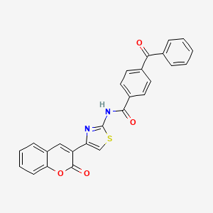 molecular formula C26H16N2O4S B2964699 4-苯甲酰-N-(4-(2-氧代-2H-色烯-3-基)噻唑-2-基)苯甲酰胺 CAS No. 477547-30-1