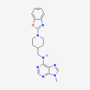 N-[[1-(1,3-Benzoxazol-2-yl)piperidin-4-yl]methyl]-9-methylpurin-6-amine