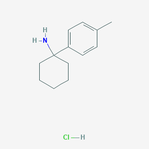 molecular formula C13H20ClN B2964711 1-(4-Methylphenyl)cyclohexan-1-amine;hydrochloride CAS No. 125802-03-1