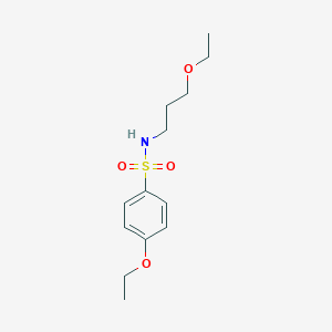 molecular formula C13H21NO4S B296472 4-ethoxy-N-(3-ethoxypropyl)benzenesulfonamide 