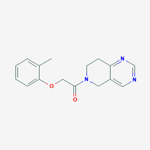 molecular formula C16H17N3O2 B2964722 1-(7,8-dihydropyrido[4,3-d]pyrimidin-6(5H)-yl)-2-(o-tolyloxy)ethanone CAS No. 1797321-38-0