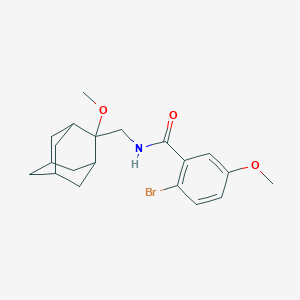 molecular formula C20H26BrNO3 B2964730 2-bromo-5-methoxy-N-(((1R,3S,5r,7r)-2-methoxyadamantan-2-yl)methyl)benzamide CAS No. 1797561-01-3