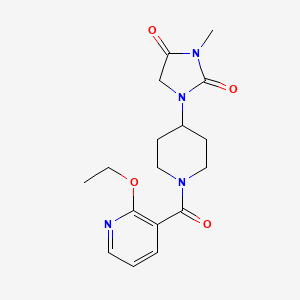 molecular formula C17H22N4O4 B2964746 1-(1-(2-Ethoxynicotinoyl)piperidin-4-yl)-3-methylimidazolidine-2,4-dione CAS No. 2189497-78-5