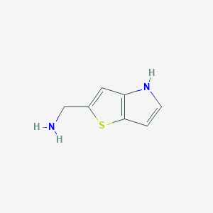 molecular formula C7H8N2S B2964762 （4H-噻吩并[3,2-b]吡咯-2-基）甲胺 CAS No. 1539122-53-6