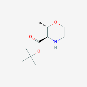 molecular formula C10H19NO3 B2964768 Tert-butyl (2S,3R)-2-methylmorpholine-3-carboxylate CAS No. 2287237-57-2