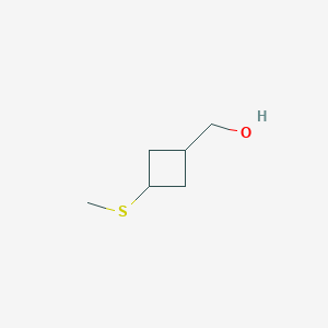 molecular formula C6H12OS B2964812 (3-Methylsulfanylcyclobutyl)methanol CAS No. 2567504-07-6