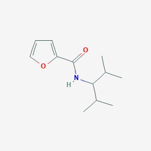 molecular formula C12H19NO2 B296482 N-(2,4-dimethylpentan-3-yl)furan-2-carboxamide 