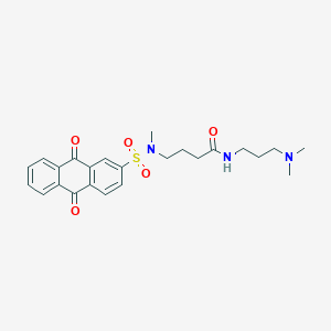 molecular formula C24H29N3O5S B2964825 N-(3-(dimethylamino)propyl)-4-(N-methyl-9,10-dioxo-9,10-dihydroanthracene-2-sulfonamido)butanamide CAS No. 941900-56-7