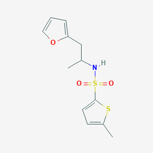 molecular formula C12H15NO3S2 B2964828 N-(1-(furan-2-yl)propan-2-yl)-5-methylthiophene-2-sulfonamide CAS No. 1235335-61-1