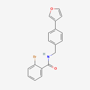 2-bromo-N-(4-(furan-3-yl)benzyl)benzamide