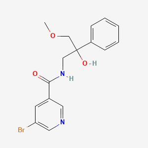 molecular formula C16H17BrN2O3 B2964834 5-bromo-N-(2-hydroxy-3-methoxy-2-phenylpropyl)nicotinamide CAS No. 2034483-72-0