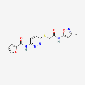 N-(6-((2-((3-methylisoxazol-5-yl)amino)-2-oxoethyl)thio)pyridazin-3-yl)furan-2-carboxamide