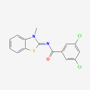 (Z)-3,5-dichloro-N-(3-methylbenzo[d]thiazol-2(3H)-ylidene)benzamide